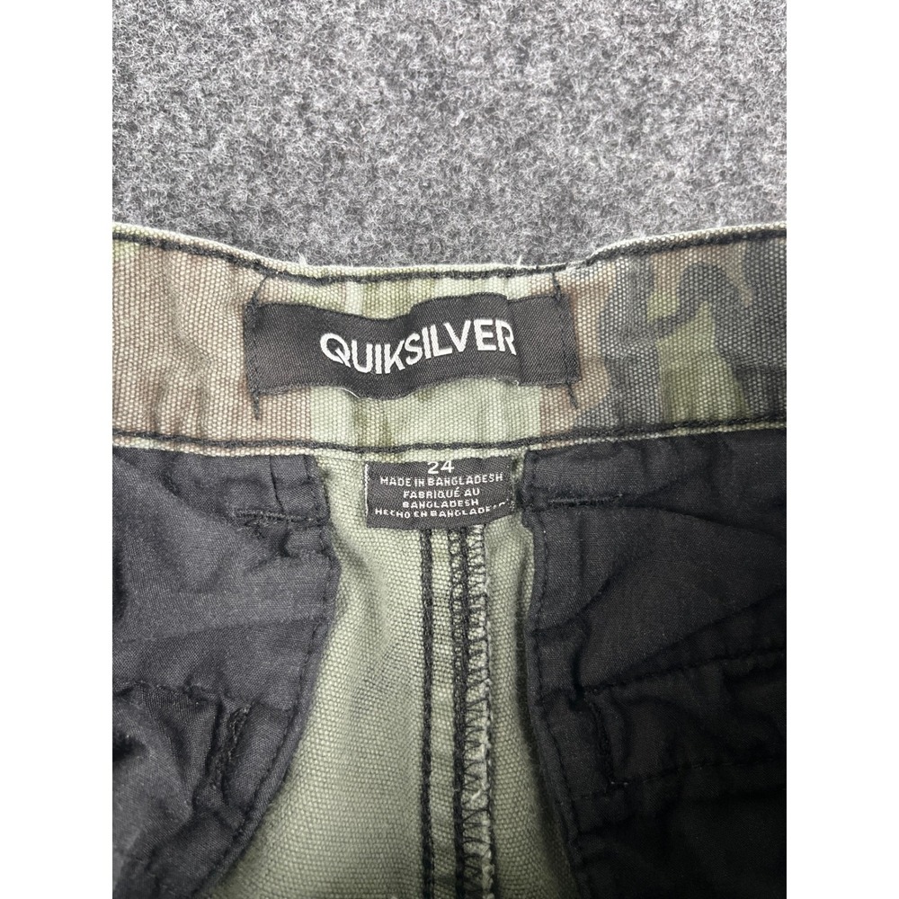 Quiksilver Boys Camo Cargo Shorts‎ Green Size 24 40AS5045-99 - Picture 3 of 10